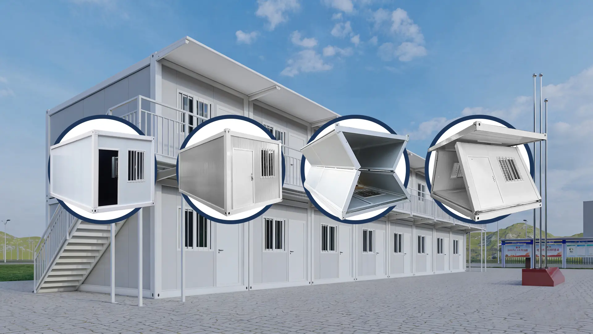Penyelesaian Rumah Kontena Pasang Siap &amp; Modular Rangkaian Penuh