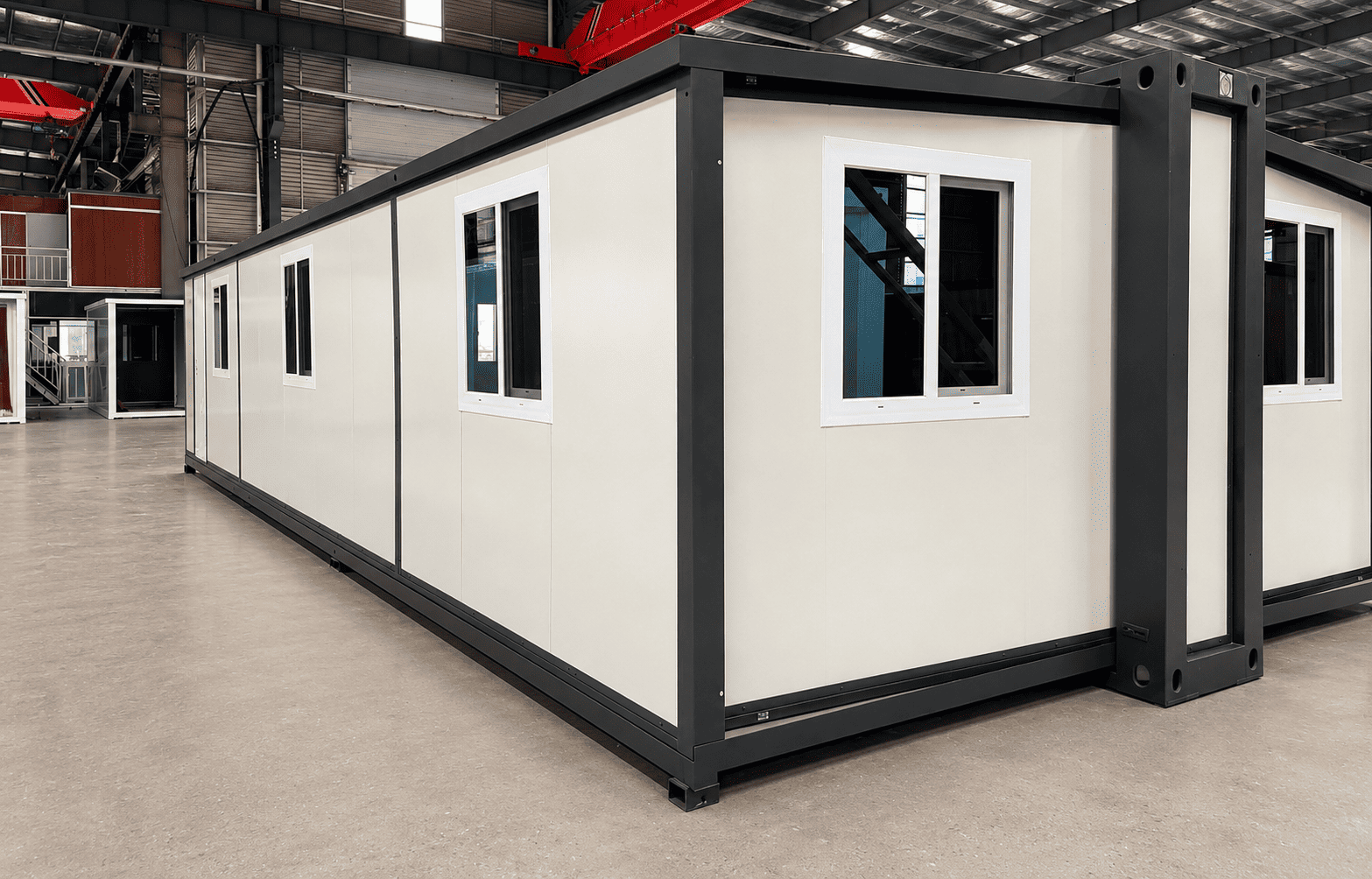 Casa Box 40ft F700 Rumah Kontena Boleh Dibesarkan | Klinik Modular Putih Bersih