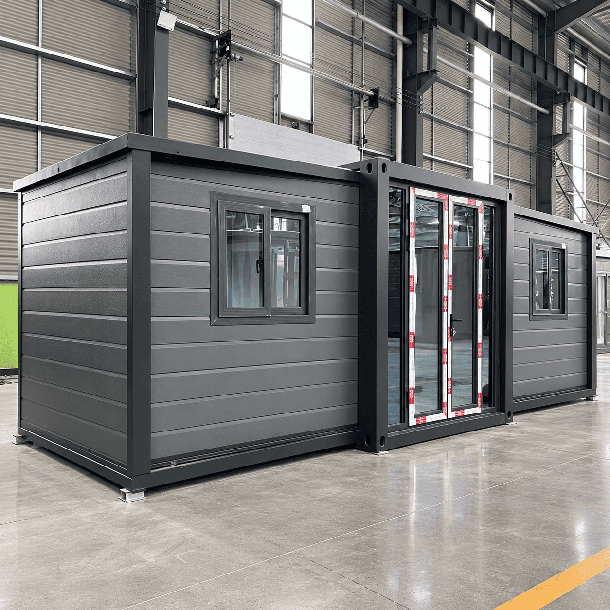 Casa Box 10ft Black Expandable Container House untuk Pejabat Kontena